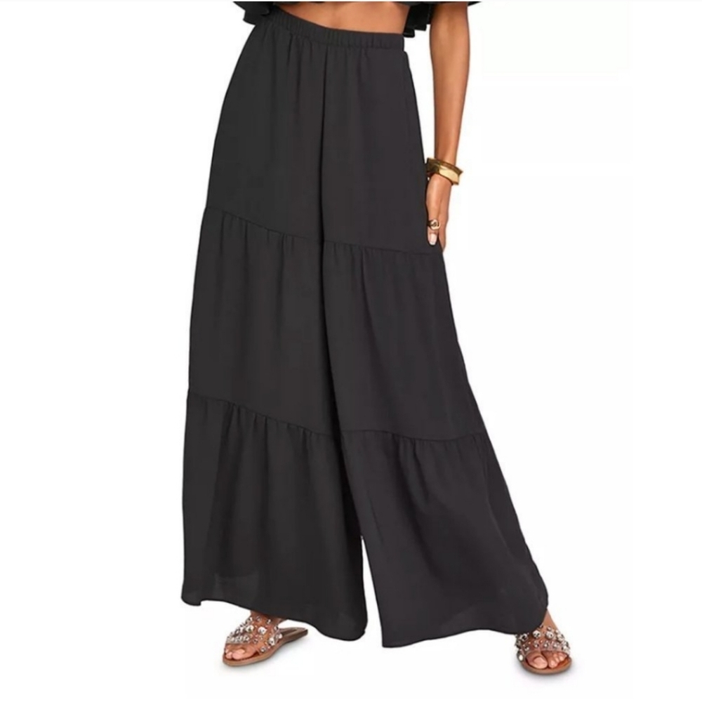 Show Me Your Mumu Serafina Wide Leg Tiered Pants